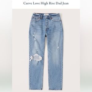 Abercrombie Curve love high rise dad Jean